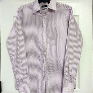 BOSS Hugo Boss Striped Long Sleeve Dress Shirt